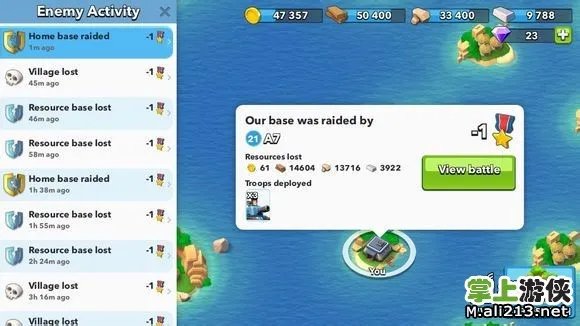 Boom Beach掠夺系统bug刷资源攻略