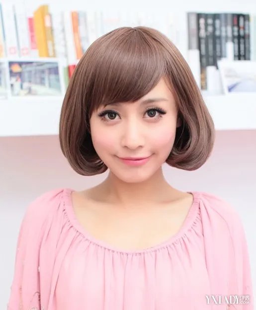 校园女生可爱萝莉发型效果图学生短发发型图片