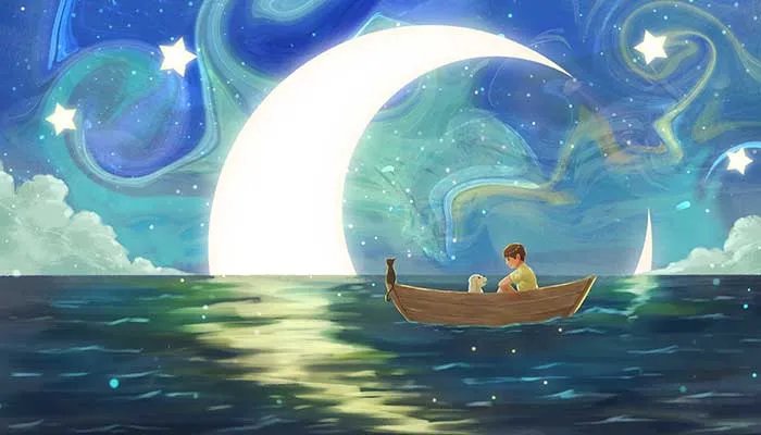 晚上看月亮的经典句子 夜深人静看月亮的说说