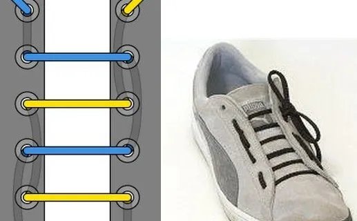 24种鞋带的系法图解