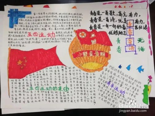 五四运动手抄报