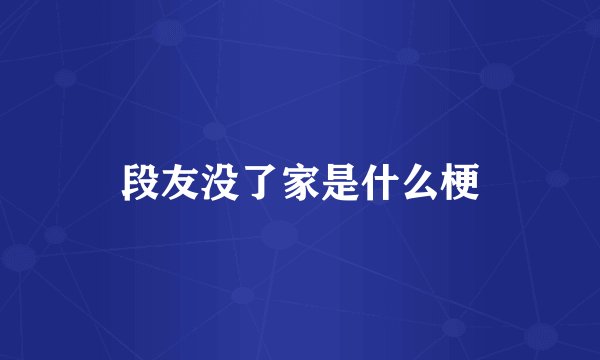 段友没了家是什么梗