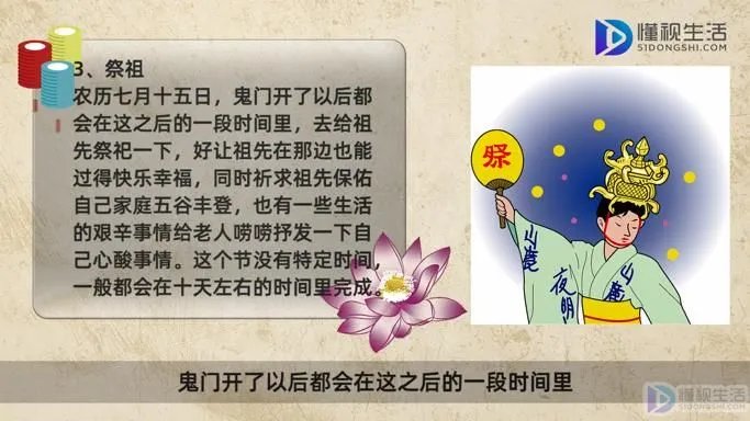 中元节的习俗是什么