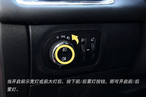 前雾灯和后雾灯标志图,汽车雾灯标志