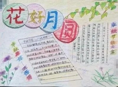 34年级中秋节手抄报