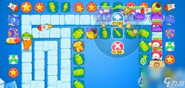 保卫萝卜2第35关攻略,保卫萝卜2第35关满分通关教程