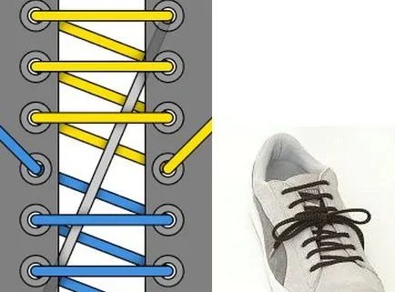 24种鞋带的系法图解