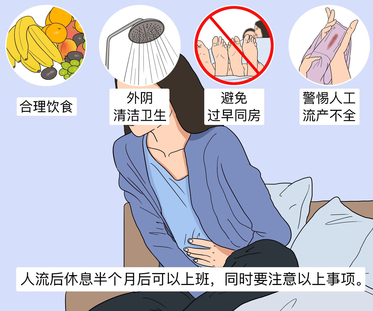 做完人流后注意事项，多久可以上班