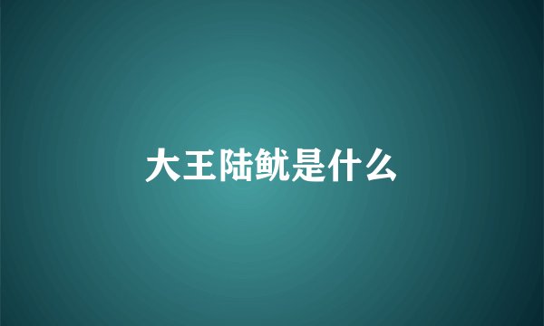 大王陆鱿是什么