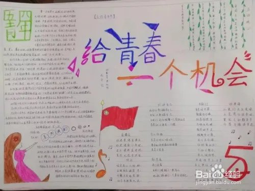 五四运动手抄报