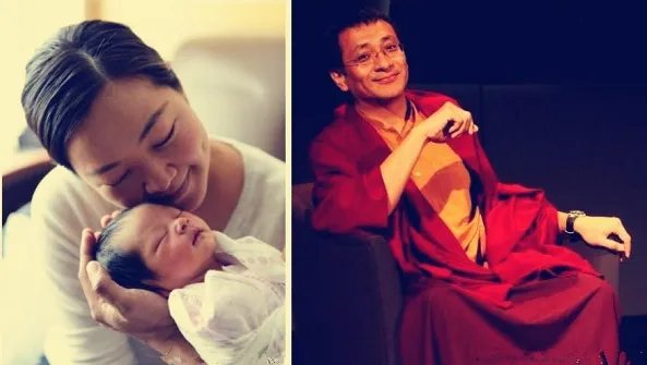 阿雅戴假发自拍噘嘴吐舌瞪眼搞怪 50岁老公是活佛