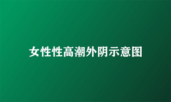 女性性高潮外阴示意图