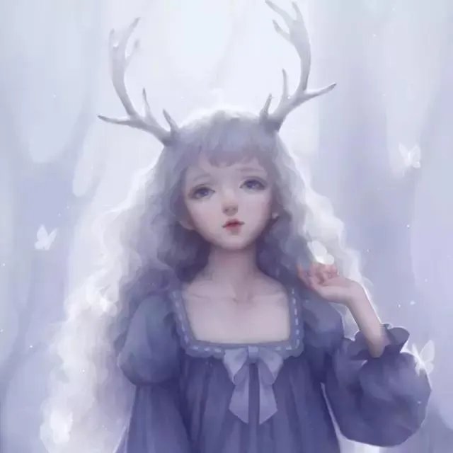 长发高冷女生头像？