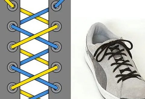 24种鞋带的系法图解