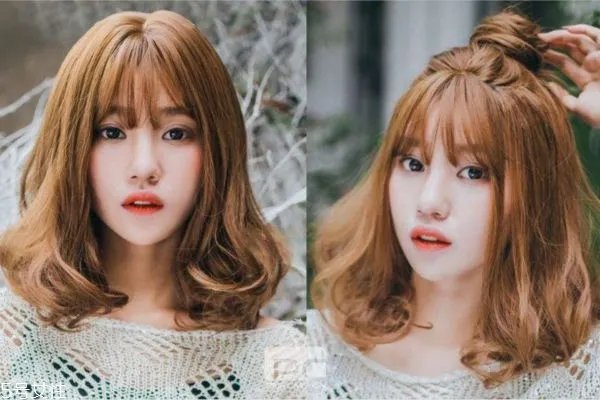 长卷发发型背影图片 学生长卷发发型图片