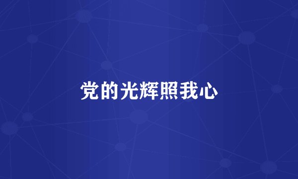 党的光辉照我心