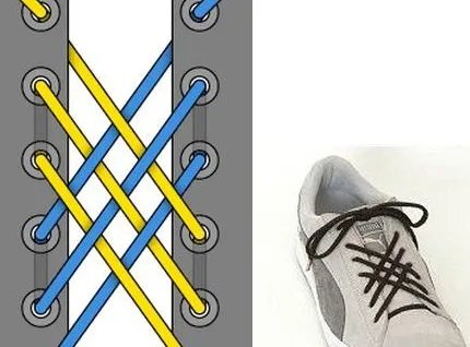 24种鞋带的系法图解