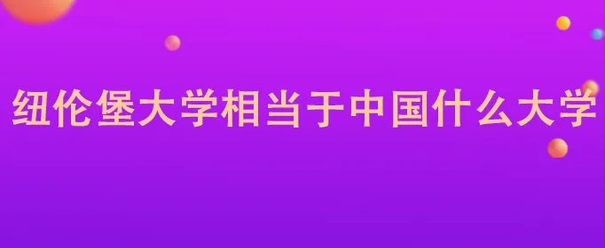 纽伦堡大学相当于中国什么大学