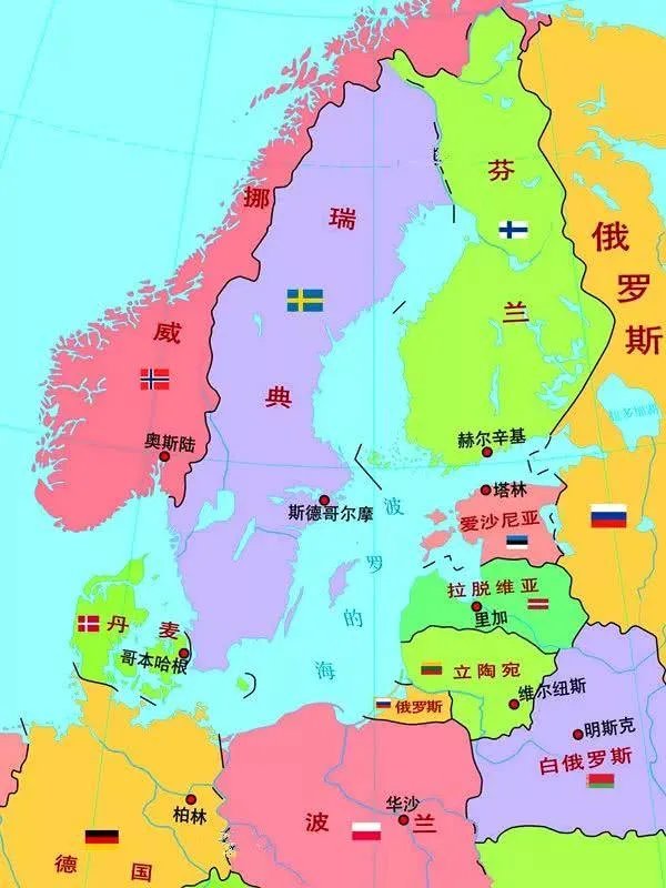 世界地图立陶宛的位置？