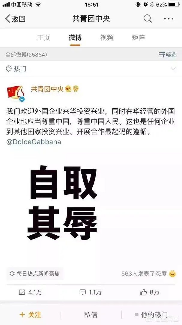 《环球时报》总编辑胡锡进称“不觉得杜嘉班纳这家公司有辱华的动机”，你如何评价？