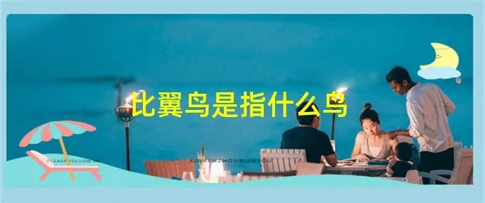 比翼鸟是指什么鸟