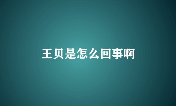 王贝是怎么回事啊
