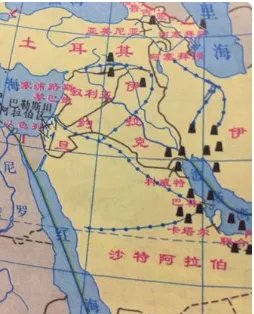 世界地图叙利亚位置