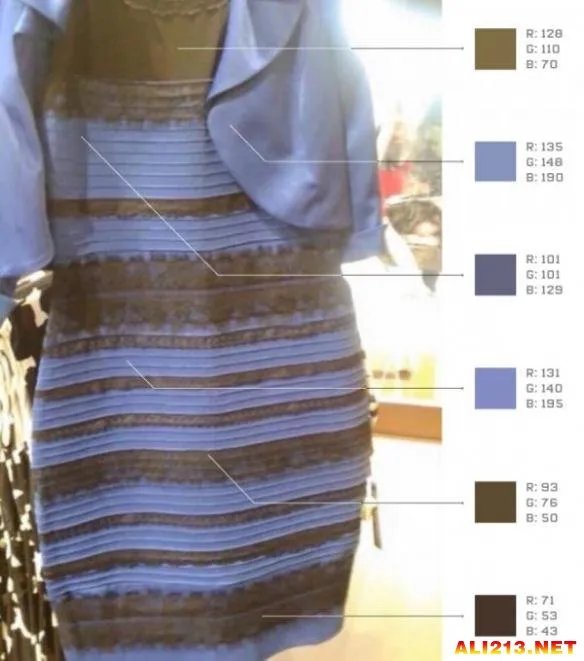 疯了:网上疯传的裙子到底是白金色还是蓝黑色的?