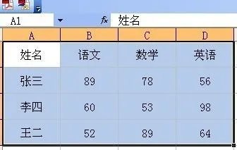 excel2003表格的基本操作
