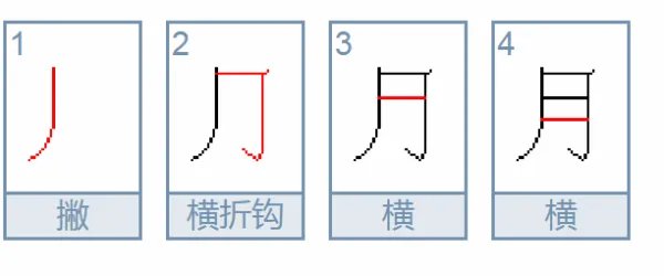 月字的笔顺是什么