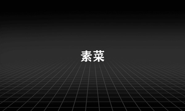 素菜