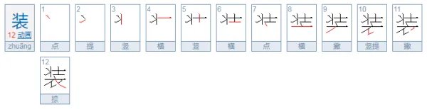 装部首是什么偏旁