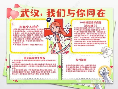 怎么制作新型冠状病毒手抄报,图片要简单的