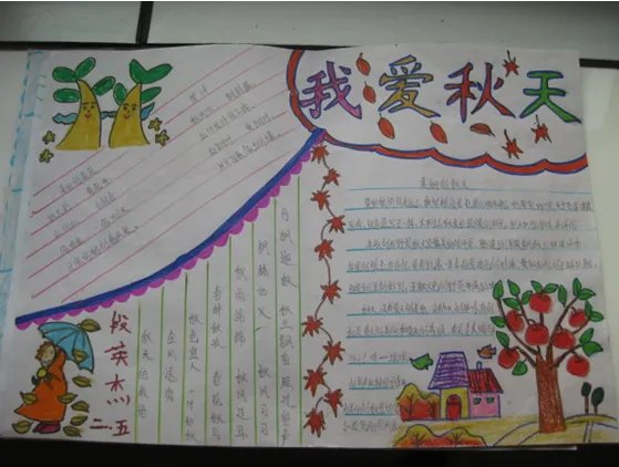 关于秋天的手抄报