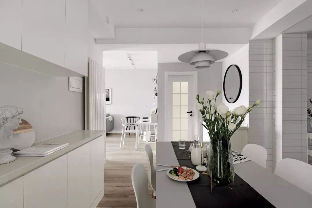 72㎡小清新北欧风格小户型装修效果图,一居室独立自在!