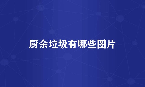 厨余垃圾有哪些图片