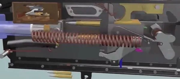 马克沁和m60灯机枪原理？