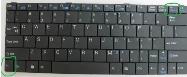 笔记本键盘字母变数字字母数字如何切换？