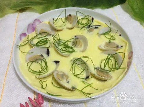 白蛤蒸蛋的做法