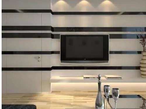 带隐形门的电视背景墙效果图设计方案