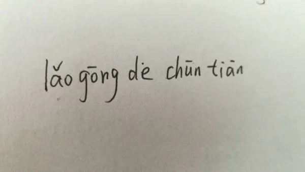 老公的春天拼音怎么写