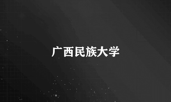 广西民族大学