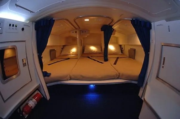 漂亮空姐竟都是在这里睡觉:休息空间示意图(图)