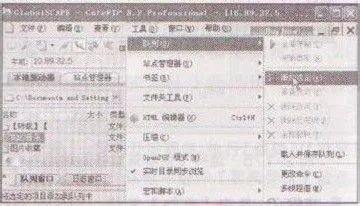 文件在CuteFTP pro中进行批处理传输