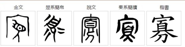 寡字的笔顺怎么写