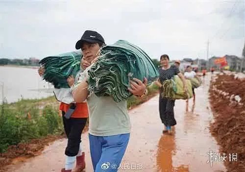 江西阿姨放弃广场舞上堤抗洪 这才是乘风破浪的姐姐