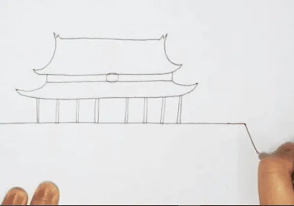 天安城门怎么画好看又简单图片