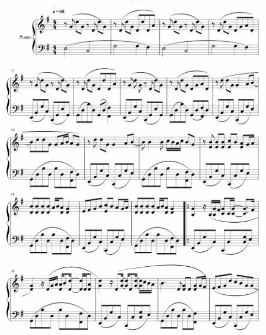 求一个周杰伦晴天的双手钢琴简谱。在线等。