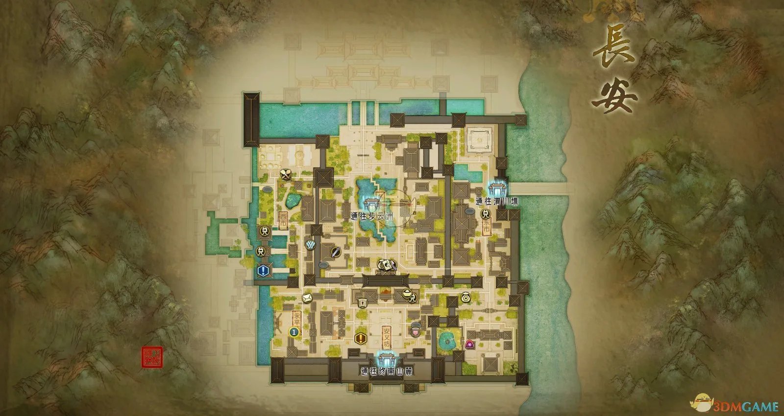 《古剑奇谭ol》长安挖宝点汇总