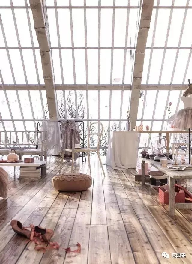 花园里有一间阳光房,美了这个灿烂的季节